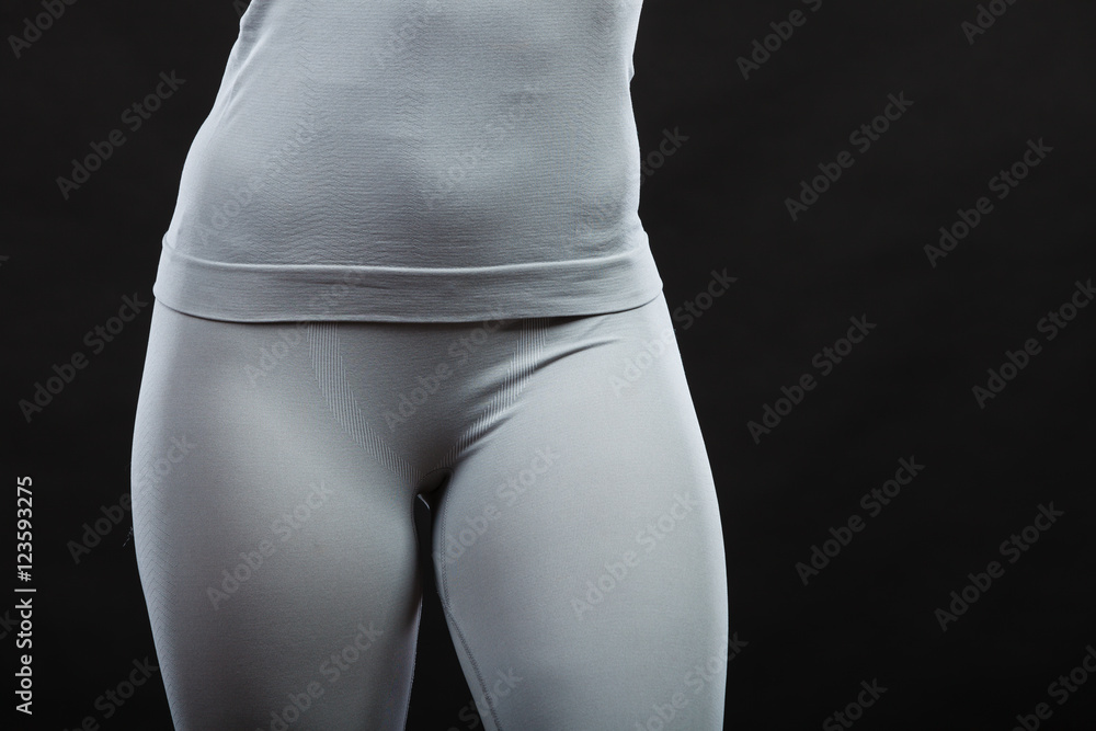 Fototapeta premium Sport fit woman in thermal clothes.