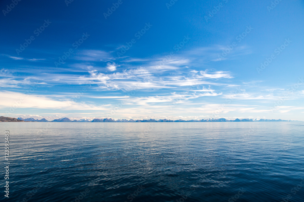 Landscape in Lofoten Islands, Norway.