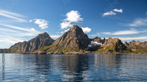 Landscape in Lofoten Islands, Norway.