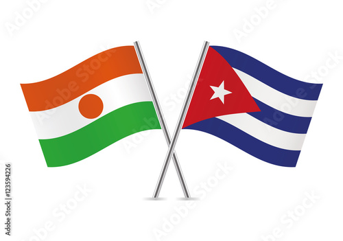 Free Download Niger and Cuba flags. Vector illustration. - GFXLoad