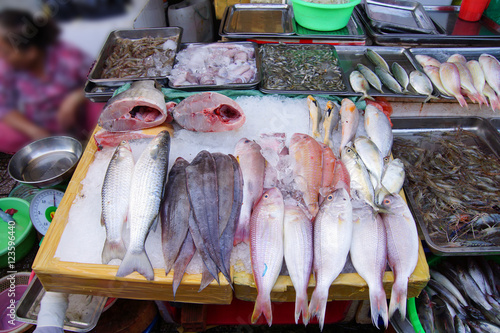 Fresh fish and other seafood photo