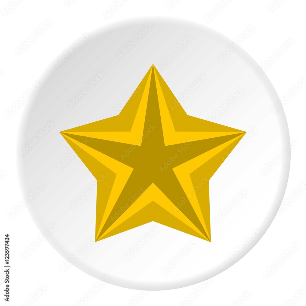 Convex star icon. Flat illustration of convex star vector icon for web Convex star icon. Flat illustration of convex star vector icon for web