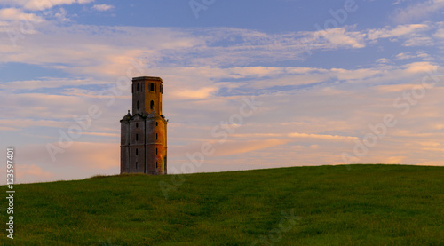 Bilde på lerret Horton Tower, a folly in East Dorset at sunset
