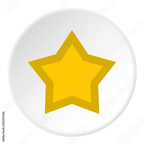 Star icon. Flat illustration of star vector icon for web