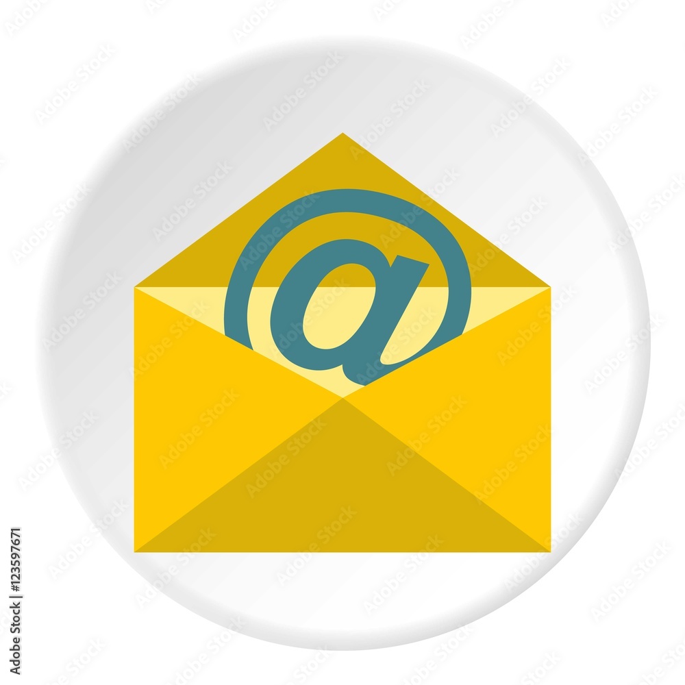 E-mail icon. Flat illustration of e-mail vector icon for web E-mail icon. Flat illustration of e-mail vector icon for web