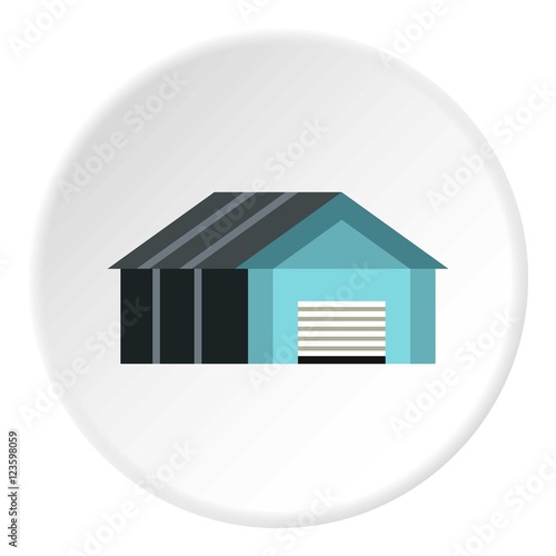 Wallpaper Mural Garage with automatic gate icon. Flat illustration of garage with automatic gate vector icon for web Torontodigital.ca