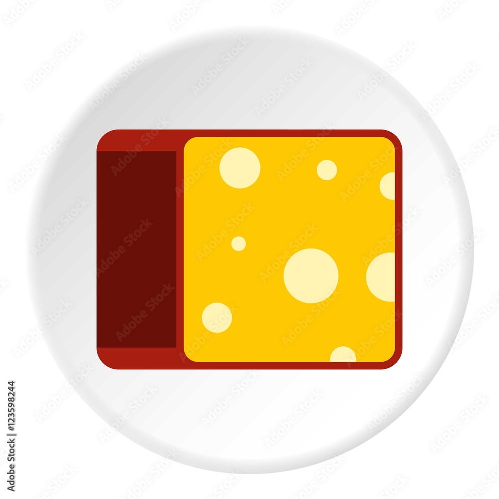 Cheese icon. Flat illustration of cheese vector icon for web Cheese icon. Flat illustration of cheese vector icon for web
