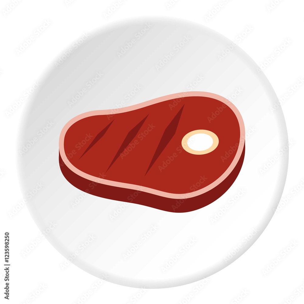 Steak icon. Flat illustration of steak vector icon for web Steak icon. Flat illustration of steak vector icon for web