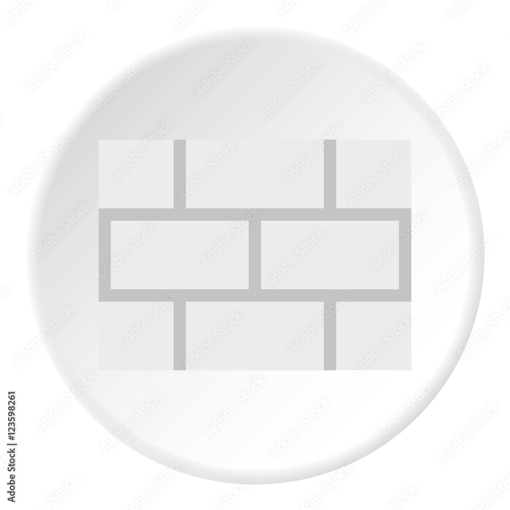 Brick wall icon. Flat illustration of brick wall vector icon for web Brick wall icon. Flat illustration of brick wall vector icon for web