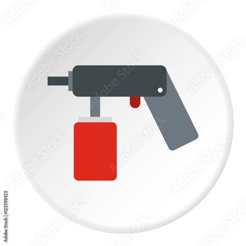Pulverizer for painting icon. Flat illustration of pulverizer for painting vector icon for web