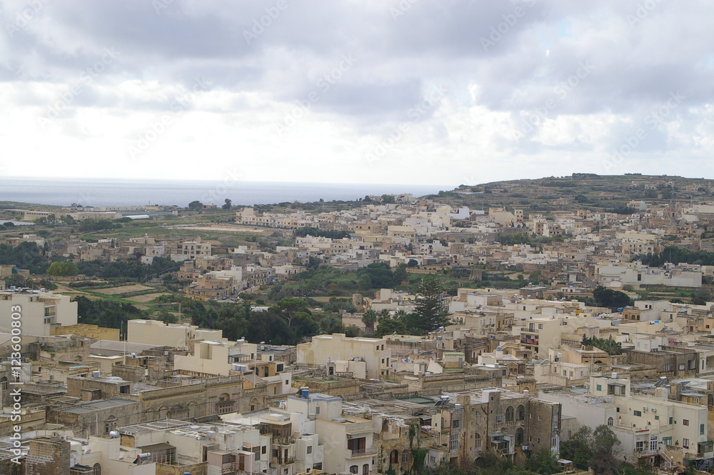 View from Bastion Square in Silent City Mdina, Malta