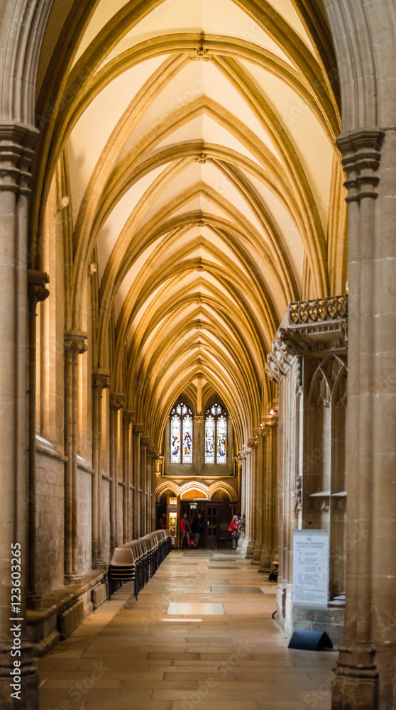 Ambulatory Ceiling in Wells Cathedral