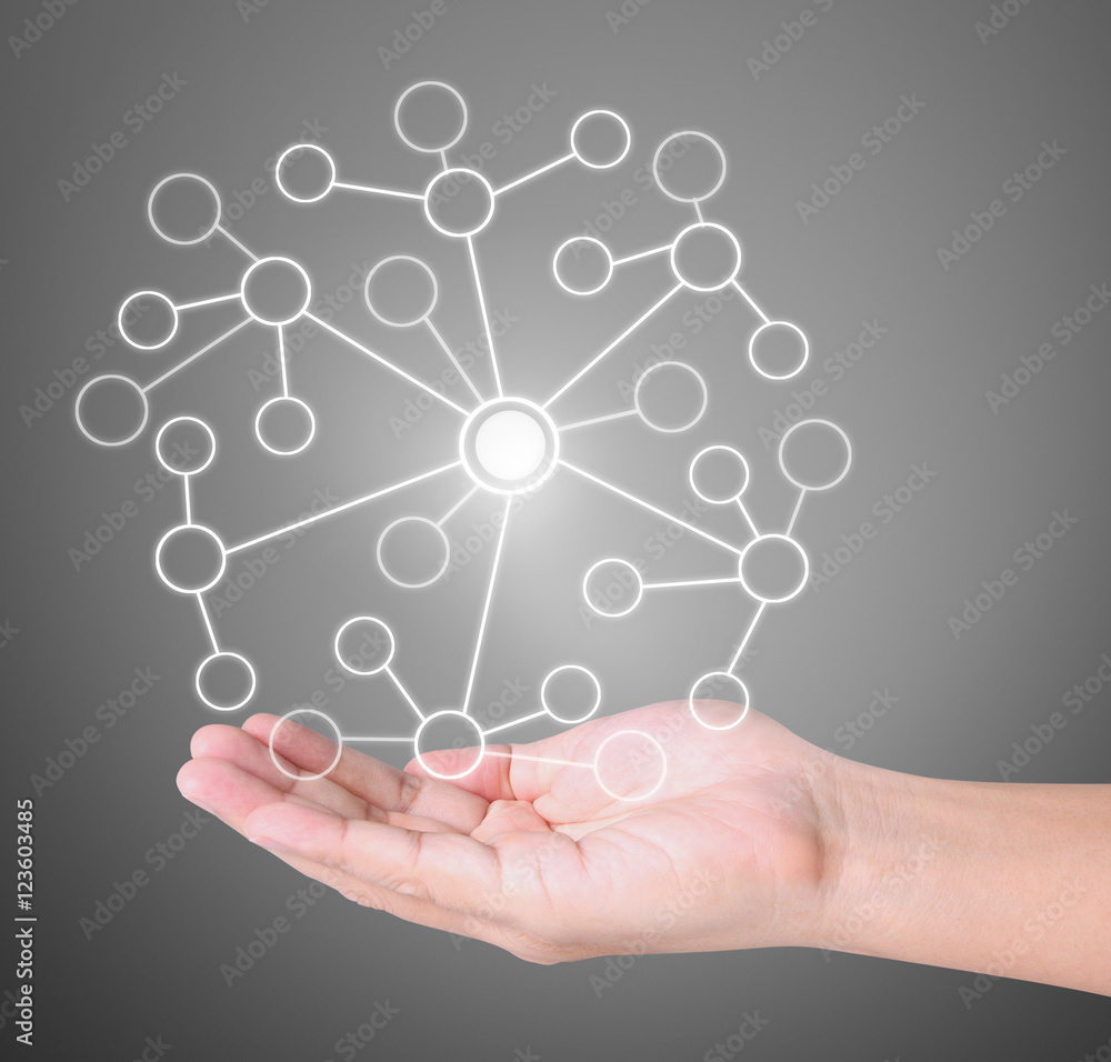  social buttons in hand