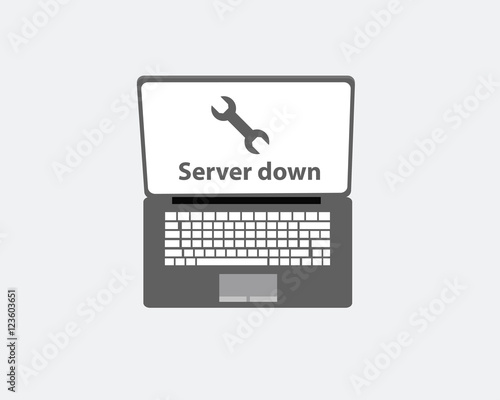 computer service vector icon.