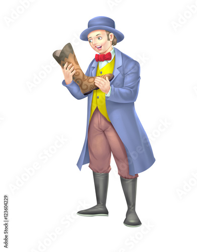 Man holds a boot