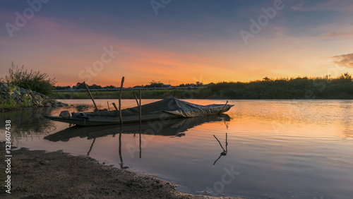 Fishing boat in thailand photo