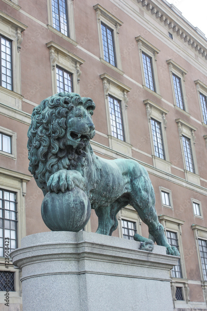 Obraz premium lion statue