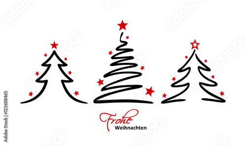 Christmas Trees Silhouettes
