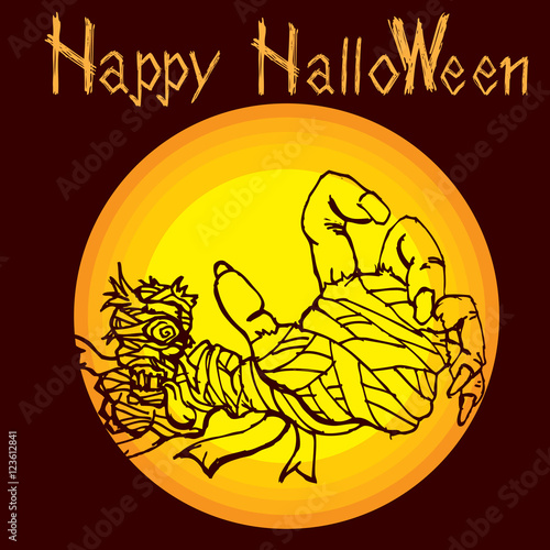 halloween zombie B