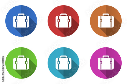 Flat design colorful vector icons