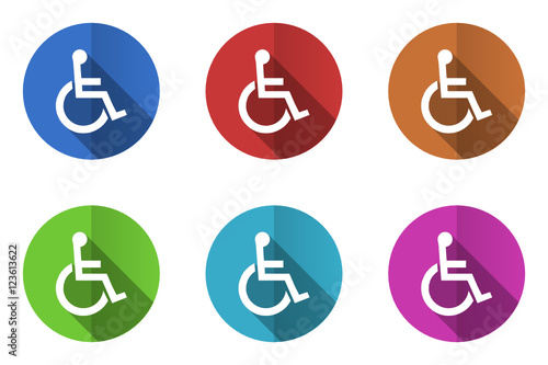 Flat design colorful vector icons