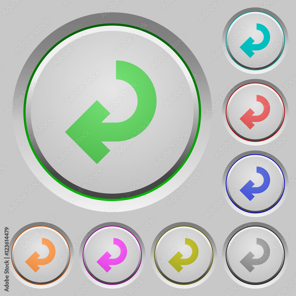 Return arrow push buttons Return arrow push buttons