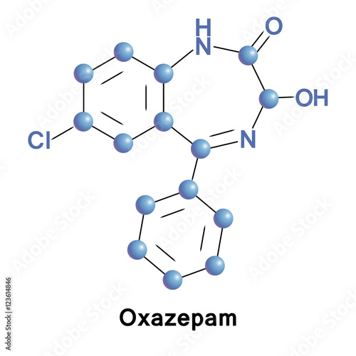 Oxazepam is a short-to-intermediate-acting benzodiazepine. Oxazepam is used for the treatment of anxiety and insomnia and in the control of symptoms of alcohol withdrawal.
