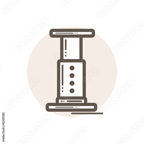 Line icon of aeropress