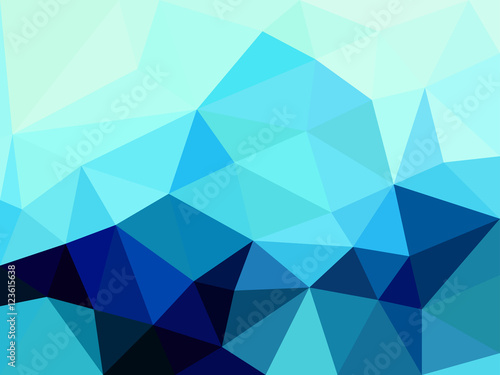 Geometric low poly graphic abstract background. Winter style.