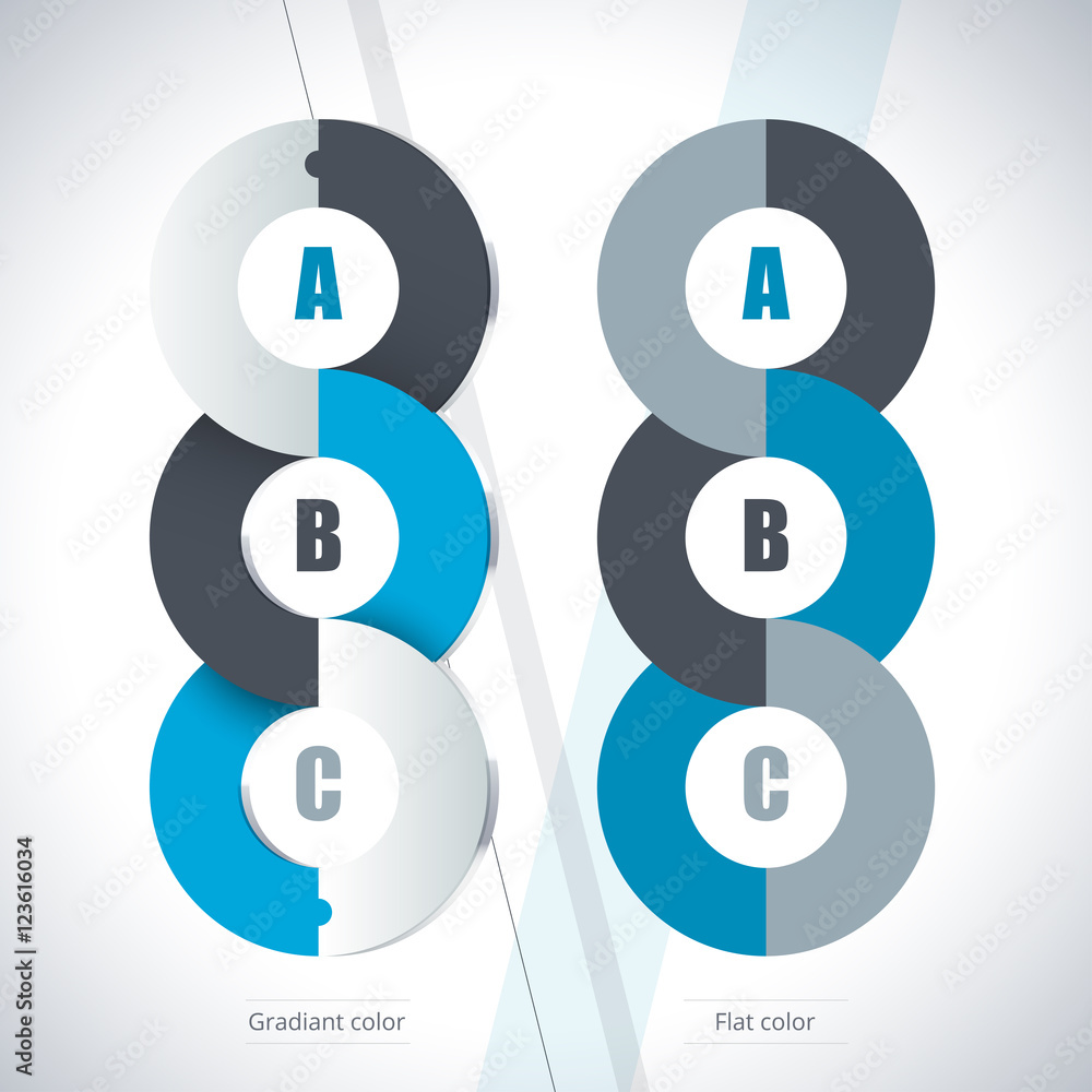 Infographics options banner with 3-part process. Can be used for Infographics options banner with 3-part process. Can be used for