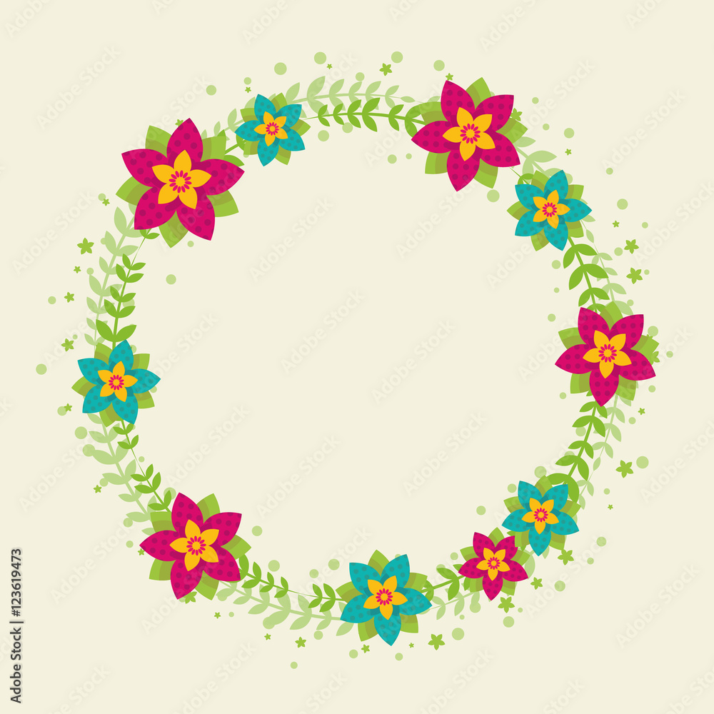 Wreath. Vector illustration. Wreath. Vector illustration.