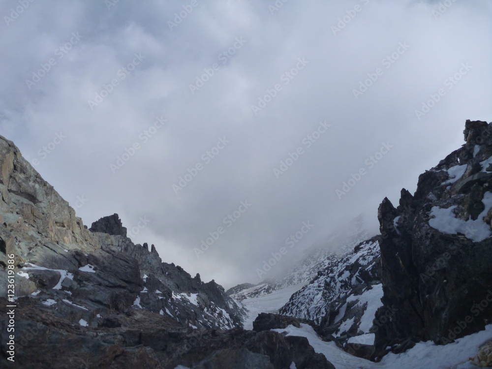 climbing rocky route to the grossglockner mountain climbing rocky route to the grossglockner mountain