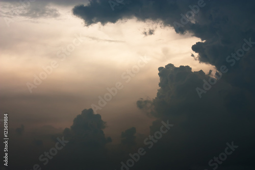 Thunder cloud The storm is coming. © ekapolsira