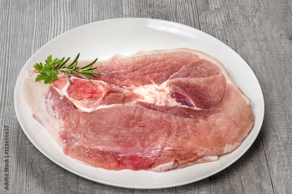 rouelle de jambon de porc crue rouelle de jambon de porc crue