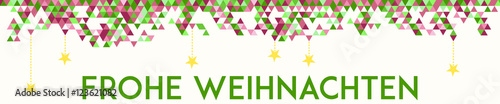Triangel Dreiecke - moderne Weihnachtsgrüße, Banner