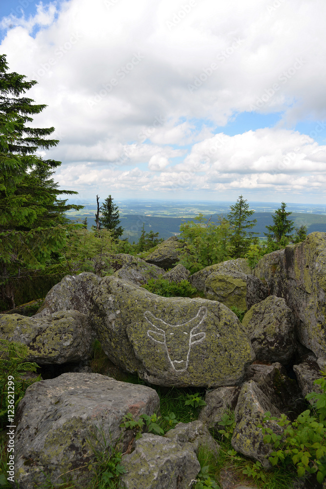 Felsen Ochsenkopf im Fichtelgebirge Felsen Ochsenkopf im Fichtelgebirge