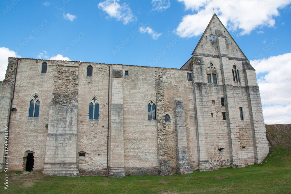 Maillezais. Ruines de la cathédrale saint Pierre, Vendée, Pays de Loire