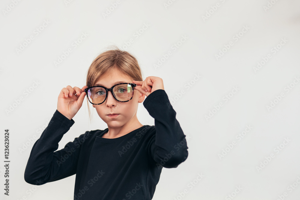 Girl with eyeglasses Girl with eyeglasses