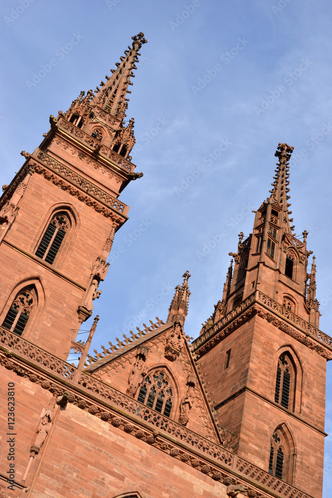 Towers of the Basel Munster Church