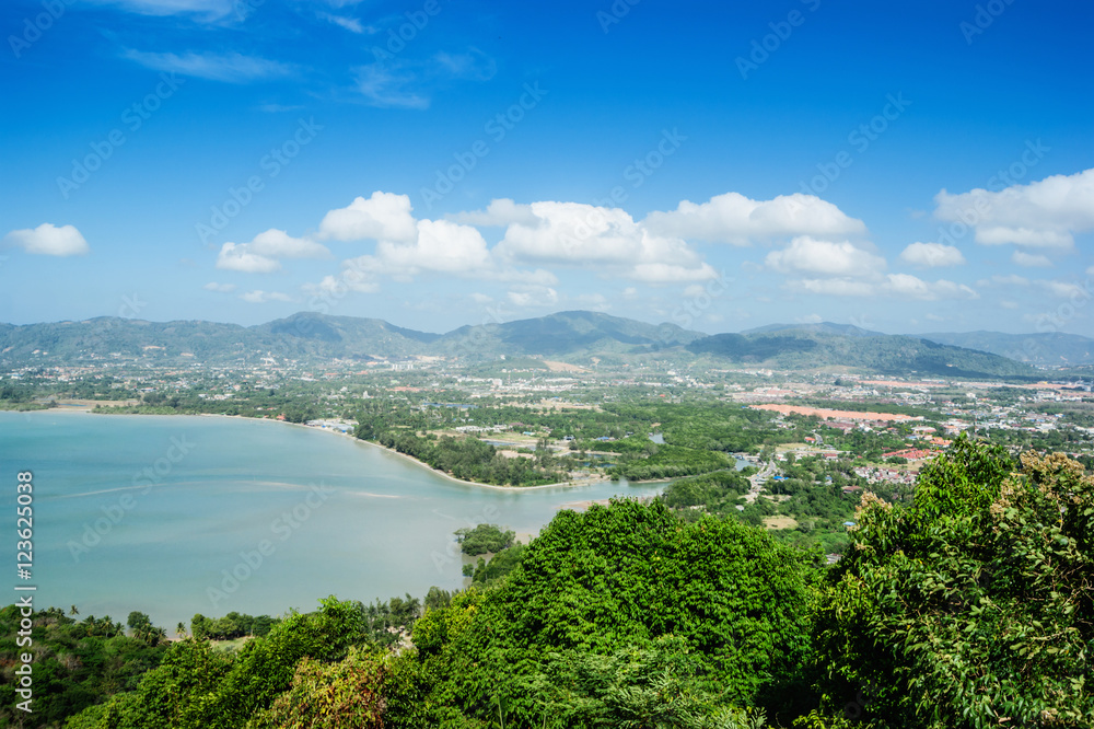 View of the Andaman Sea from the viewing point, Phuket , South o
