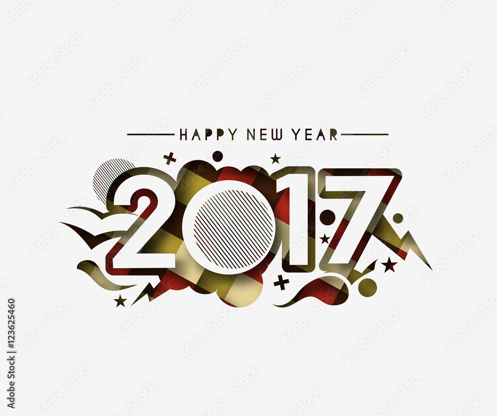Obraz premium Happy new year 2017 Background