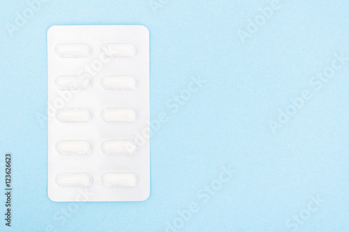 Pills os capsules in blister pack