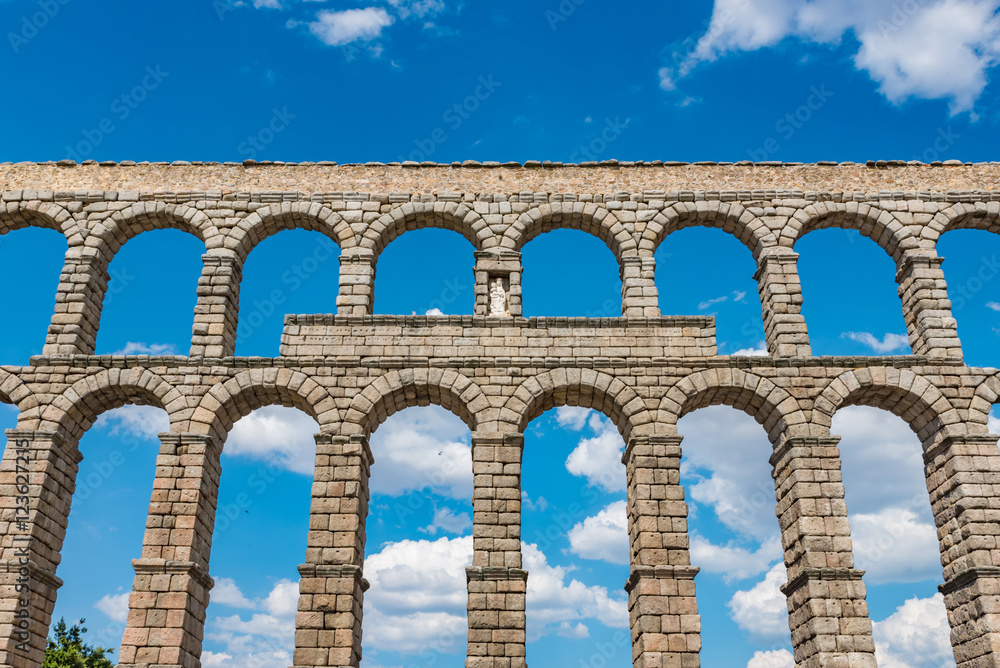 Aqueduct of Segovia in Spain - A UNESCO World Heritage Site Aqueduct of Segovia in Spain - A UNESCO World Heritage Site