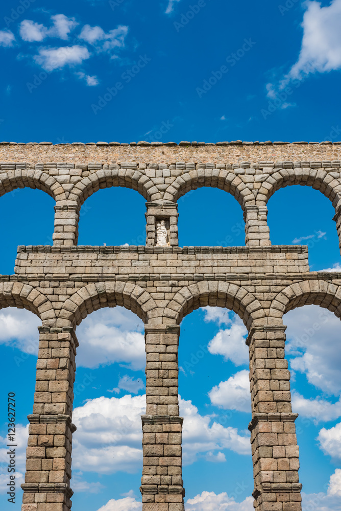 Aqueduct of Segovia in Spain - A UNESCO World Heritage Site Aqueduct of Segovia in Spain - A UNESCO World Heritage Site