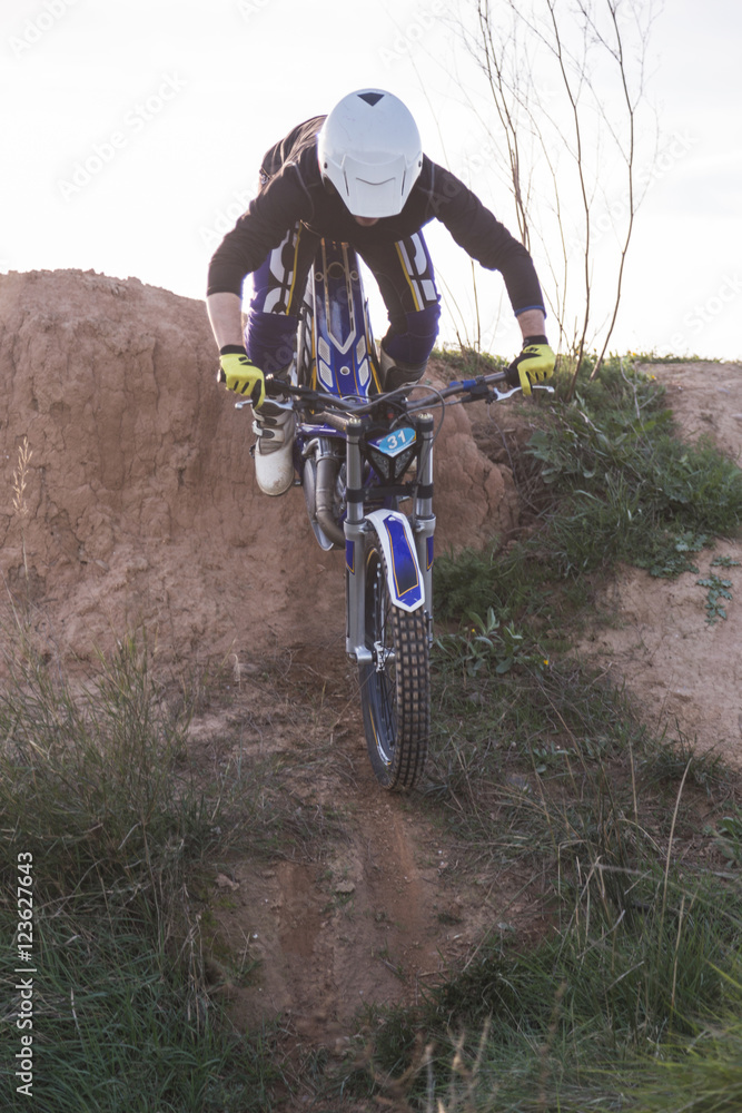 Fototapeta premium motor bike trial