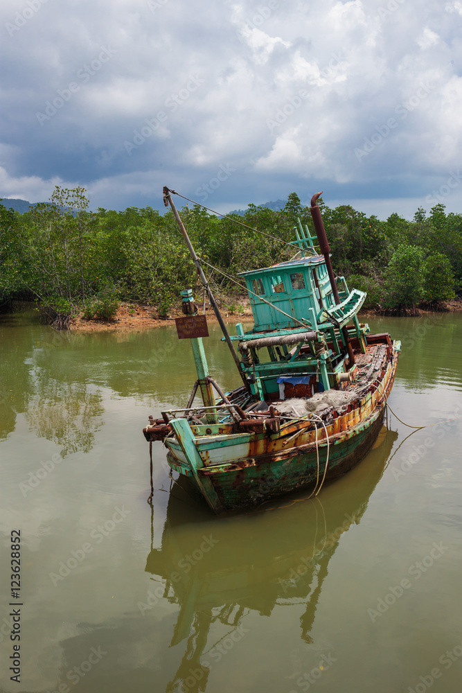 Old abandoned fishing boat Old abandoned fishing boat