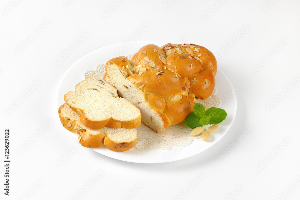 Christmas sweet braided bread Christmas sweet braided bread