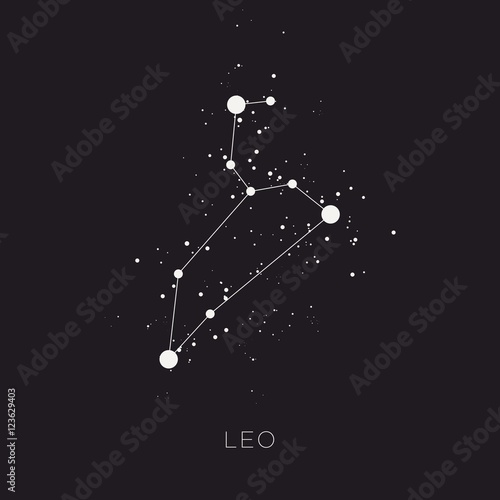 Star constellation zodiac vector