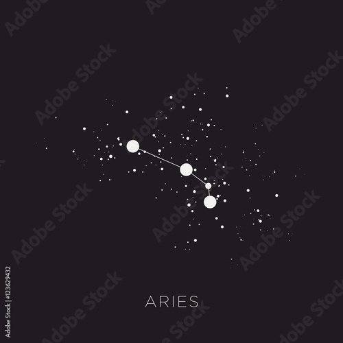 Star constellation zodiac vector