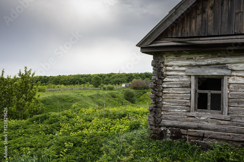 Dilapidated old village house in Russia © arbalest